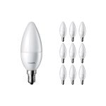 Mehrfachpackung 10x Philips Corepro LED Kerze E14 Matt 2.8W 250lm - 827  | Ersatz für 25W