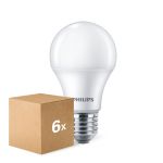 Mehrfachpackung 6x Philips  CorePro LED Glühbirne E27 Birne Matt 10W 1055lm - 840  | Ersatz Für 75W