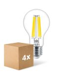 Mehrfachpackung 4x Philips MASTER Value LED Glühbirne E27 Birne Klar 11.2W 1521lm - 927  | Höchste Farbwiedergabe - Dimmbar - Ersatz Für 100W