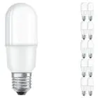 Mehrfachpackung 10x Ledvance LED Classic Stick LED E27 Matt 8W 806lm - 827  | Ersatz für 60W