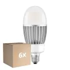 Mehrfachpackung 6x Ledvance LED Glühbirne HQL LED P E27 41W 5400lm - 827 Extra Warmweiß | Ersatz Für 125W