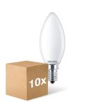 Lot 10x Philips Corepro LED Bougie E14 Dépolie 6.5W 806lm - 840  | Remplacement 60W