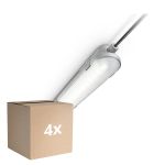 Lot 4x Philips Réglette LED Étanche CoreLine WT120C G2 42.9W 6000lm - 840 Blanc Froid | 150cm 