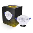 Bright Choice Spot Encastrable LED Ronde Inclinable 15W 1200lm 60D - 930 Blanc Chaud | 135mm - Diamètre 110mm - UGR <19