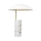 DFTP by Nordlux Lampe De Chevet Mademoiselles Marbre et Métal Blanc | Convient pour 1x GU10