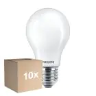 Lot 10x Philips Master LED E27 Poire Filament Dépolie 7.2W 1055lm - 922-927 Dim To Warm | Meilleur Rendu De Couleur - Dimmable - Remplacement 75W