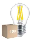 Lot 10x Philips MASTER LED E27 Boule Filament Claire 5.9W 806lm - 922-927 Dim To Warm | Meilleur Rendu De Couleur - Dimmable - Remplacement 60W